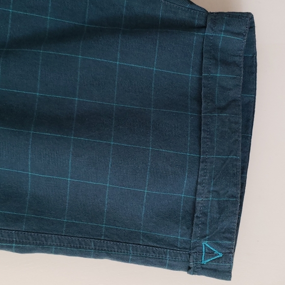 Skunkfunk Frantxoa 100% Cotton Blue/Green Shorts Size 34 - Picture 2 of 14